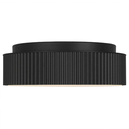 Channel 13" Black LED Flush Mount