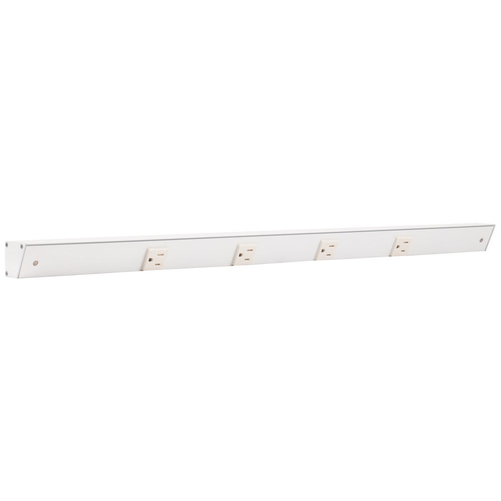 36" Slim Angle Under Cabinet 4 Outlet Power Strip