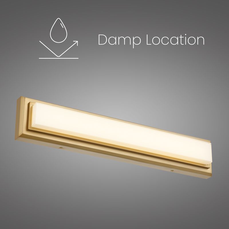 Roman 24" Antique Brass Integrated LED Bathroom Vanity Light Bar