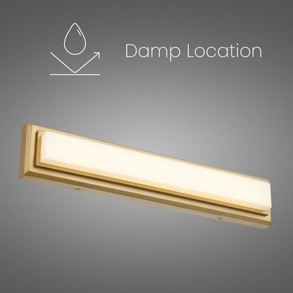 Roman 24" Antique Brass Integrated LED Bathroom Vanity Light Bar