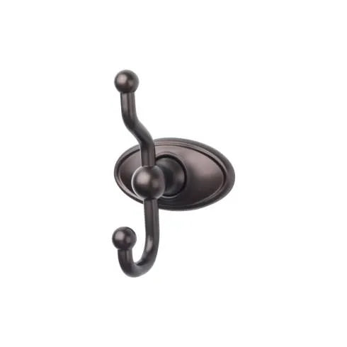 Top Knobs Edwardian Double Robe Hook in Oil Rubbed Bronze
