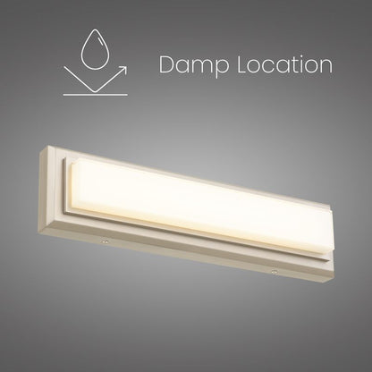 Roman 18" Brushed Nickel Integrated LED Bathroom Vanity Light Bar