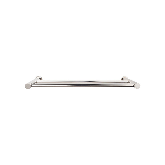 Top Knobs Hopewell Double Towel Bar in Polished Nickel