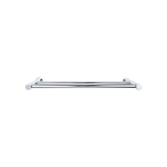 Top Knobs Hopewell Double Towel Bar in Polished Chrome