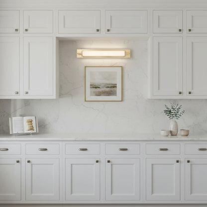Empire 28" Antique Brass Integrated LED Bathroom Vanity Light Bar
