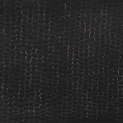 36" Black Glaze Hand Hammered Rectangle Copper Mirror