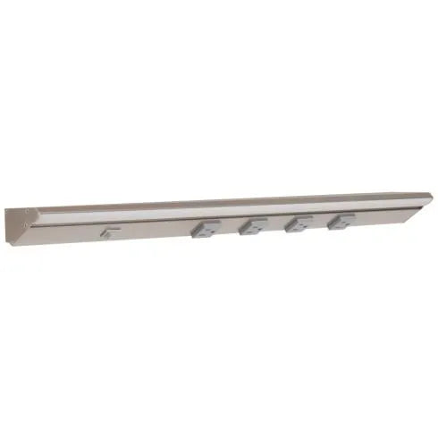 Under Cabinet Power Strip with High-Output LED Light in Satin Nickel