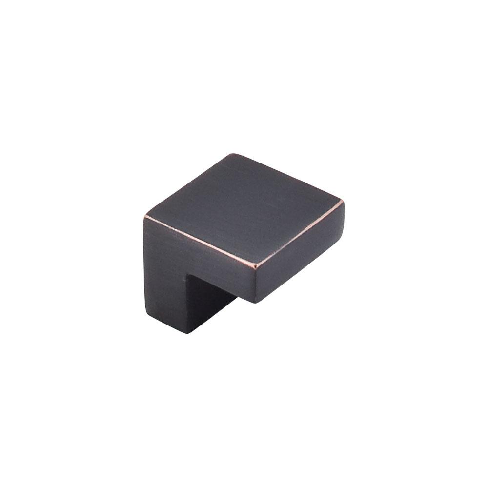 Top Knobs Square Knob in Flat Black-DirectSinks