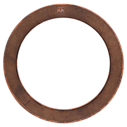 34" Hand Hammered Copper Mirror in Rustic Bronze