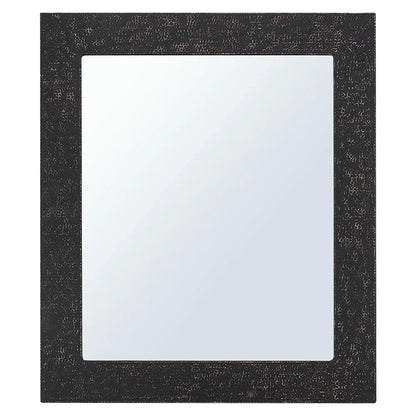 36" Black Glaze Hand Hammered Rectangle Copper Mirror