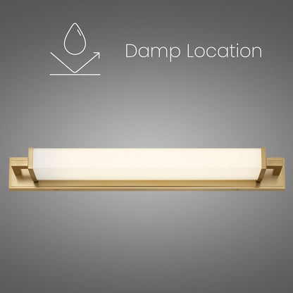 Empire 34" Antique Brass Integrated LED Bathroom Vanity Light Bar