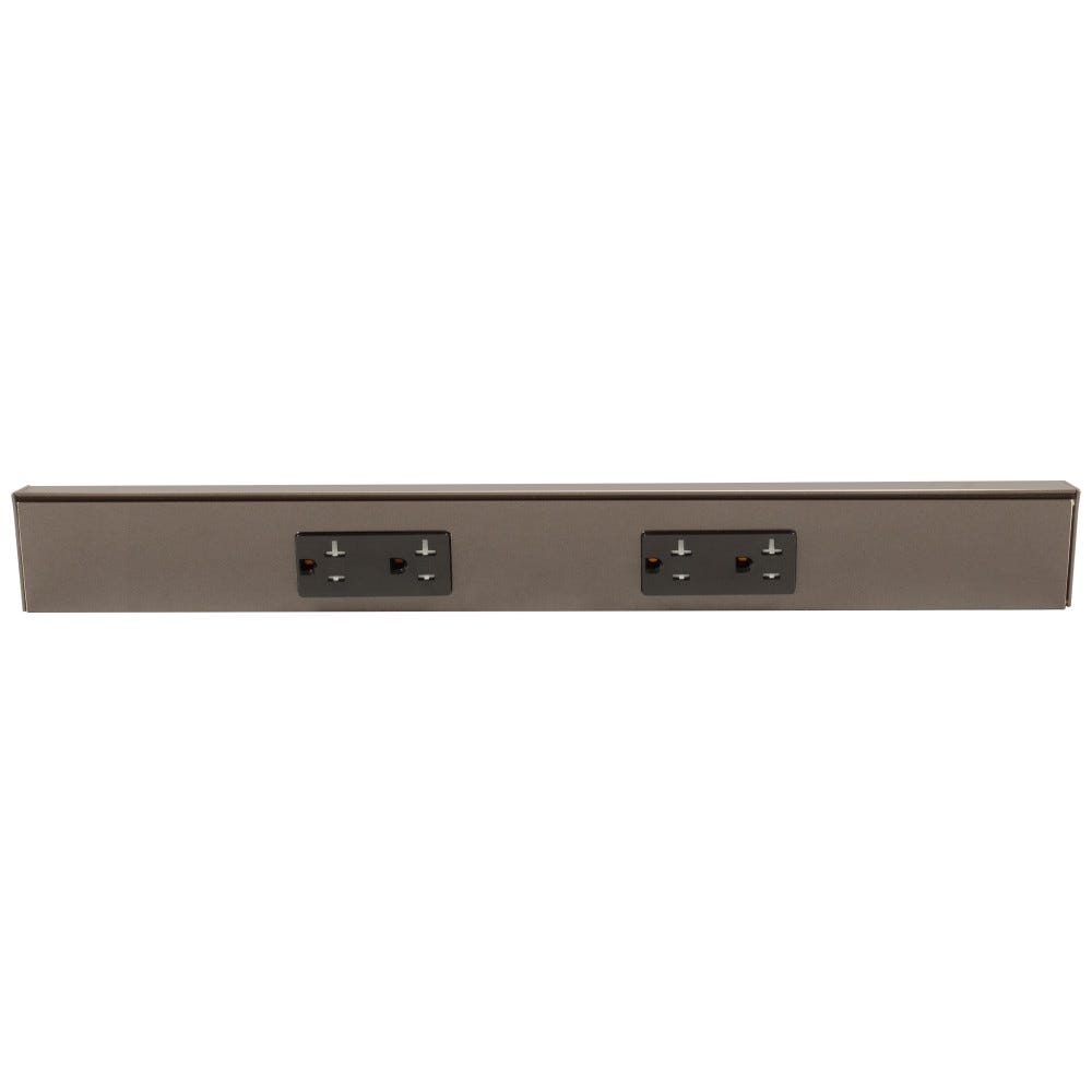 18" Tamper Resistant Two Outlet Under Cabinet Power Strip