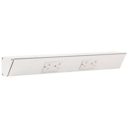 18" Tamper Resistant Two Outlet Under Cabinet Power Strip