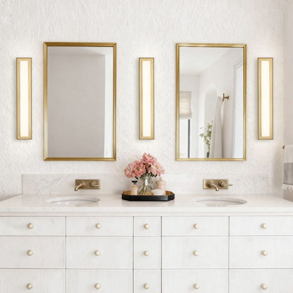 Roman 24" Antique Brass Integrated LED Bathroom Vanity Light Bar