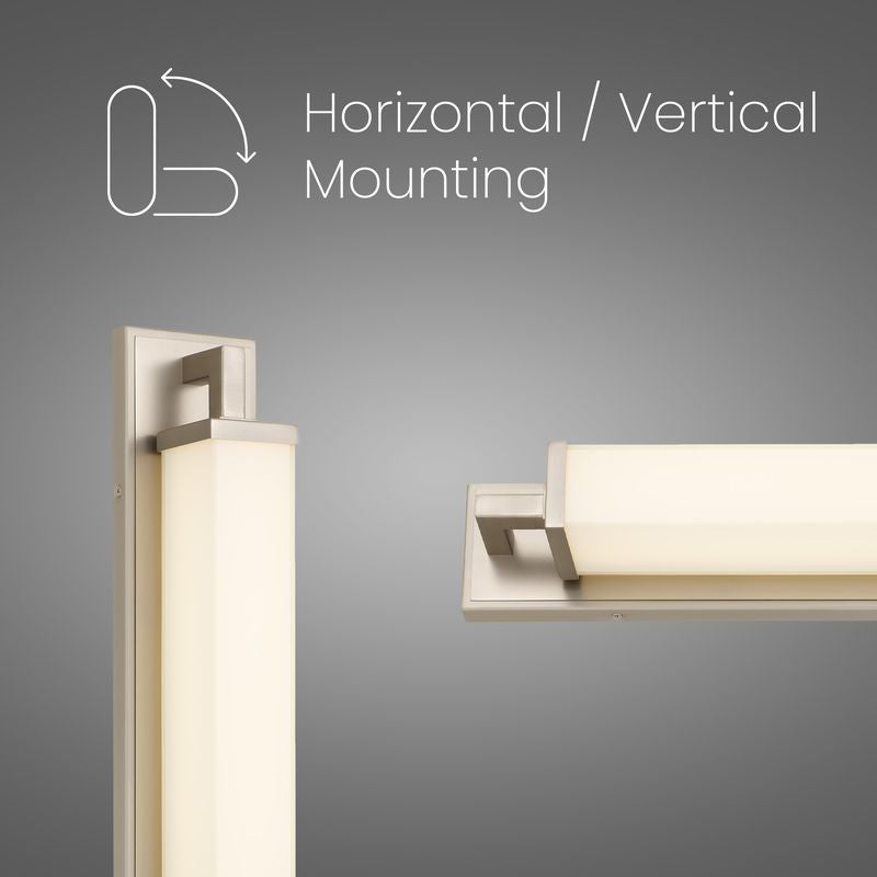 Empire 28" Brushed Nickel Integrated LED Bathroom Vanity Light Bar