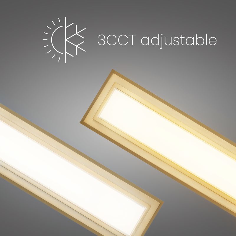 Roman 24" Antique Brass Integrated LED Bathroom Vanity Light Bar