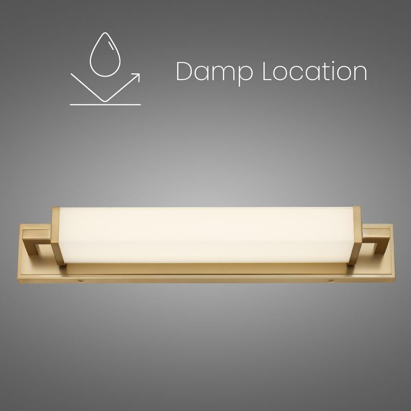 Empire 28" Antique Brass Integrated LED Bathroom Vanity Light Bar