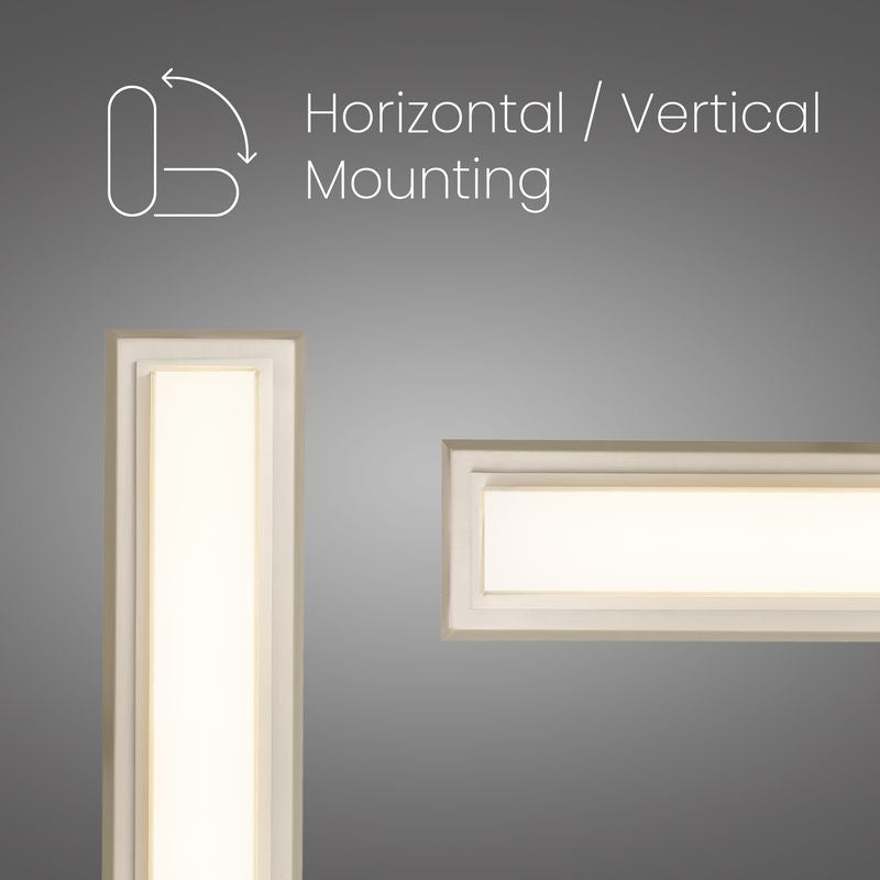 Roman 18" Brushed Nickel Integrated LED Bathroom Vanity Light Bar