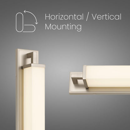 Empire 22" Brushed Nickel Integrated LED Bathroom Vanity Light Bar