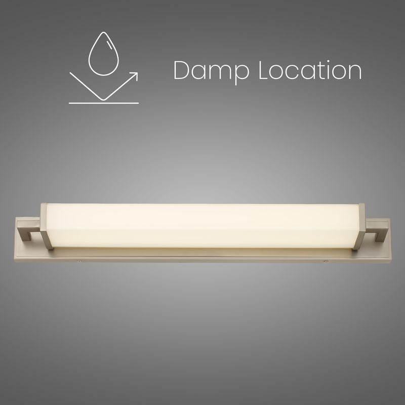 Empire 34" Brushed Nickel Integrated LED Bathroom Vanity Light Bar
