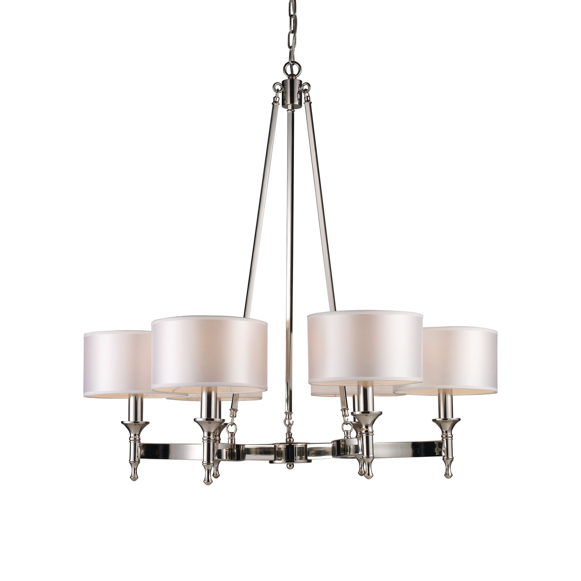 Elk Lighting Pembroke 31'' Wide 6-Light Chandelier - Polished Nickel