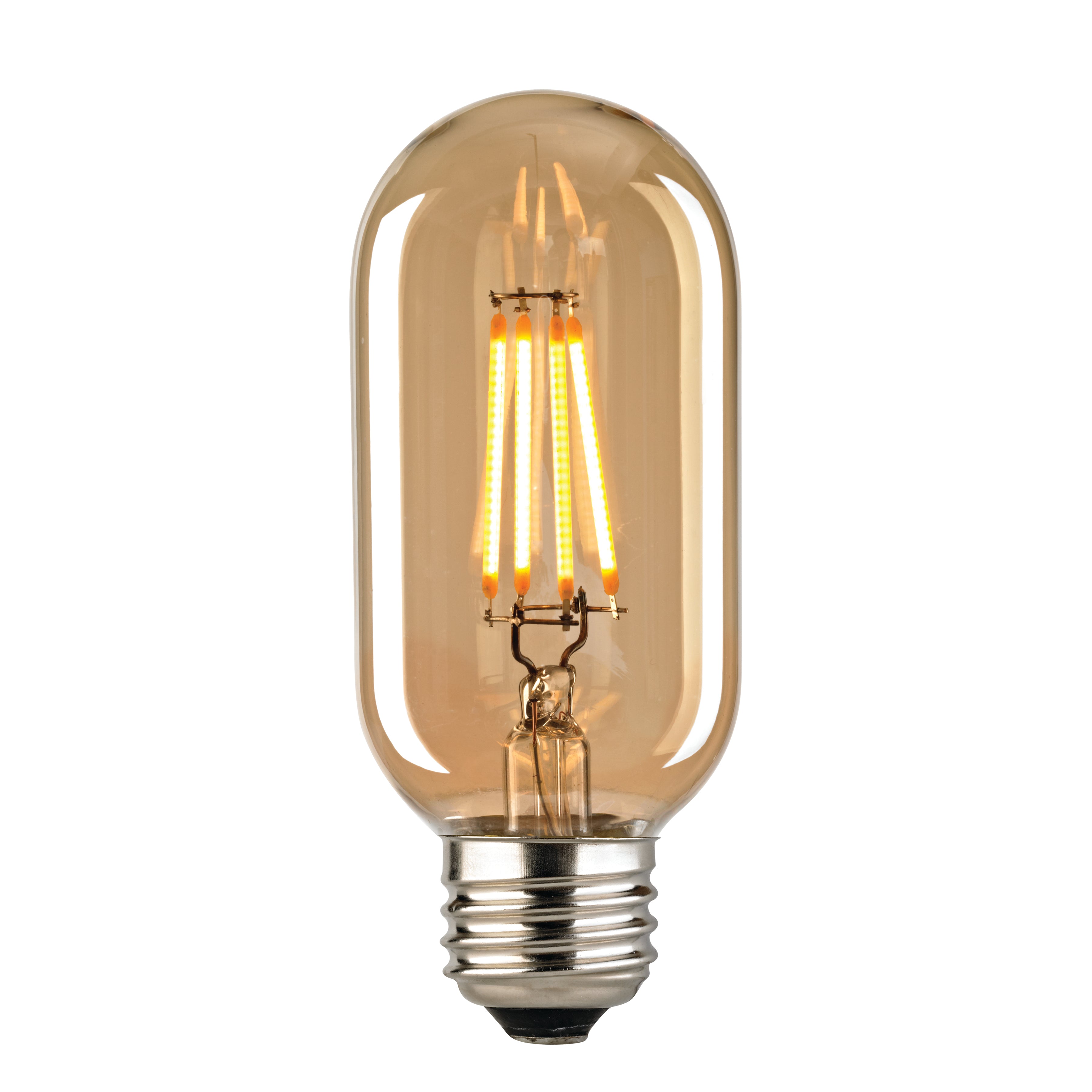 LED Medium Bulb - Shape T14, Base E26, 2700K - Light Gold Tint