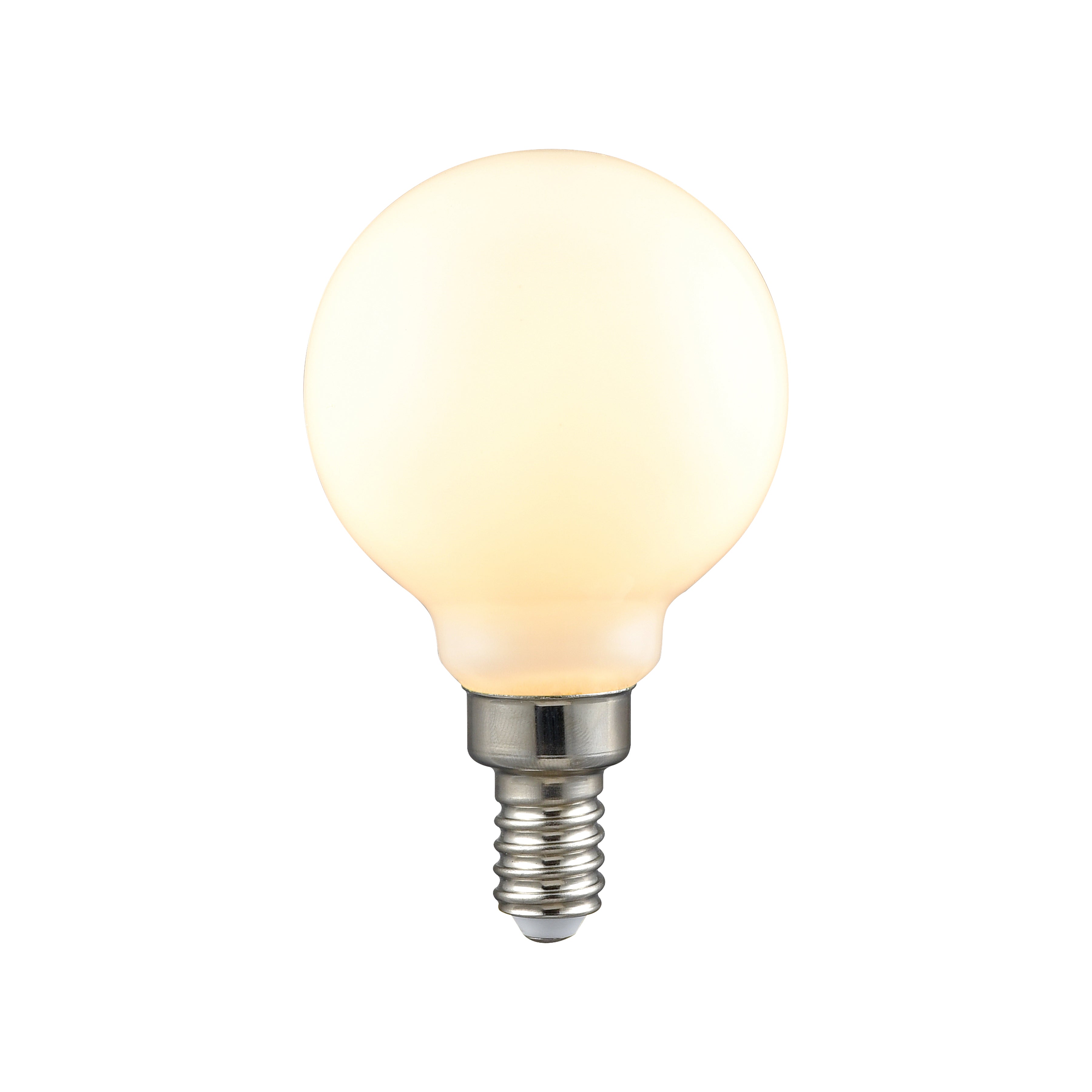 LED Candelabra Bulb - Shape G16.5, Base E12, 2700K - Frosted