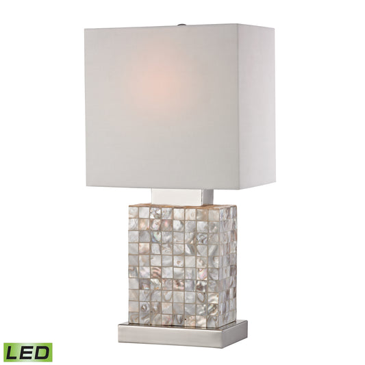 Elk Lighting Sterling 17'' High 1-Light Table Lamp - Chrome - Includes LED Bulb