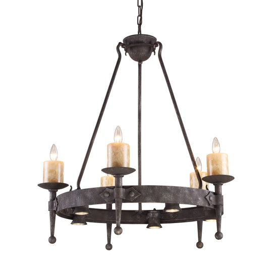 Elk Lighting Cambridge 33'' Wide 5-Light Chandelier - Moonlit Rust