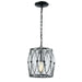 Elk Lighting Adriano 9'' Wide 1-Light Mini Pendant - Gloss Black