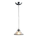 Elk Lighting Refraction 7'' Wide 1-Light Pendant - Polished Chrome with White Glass