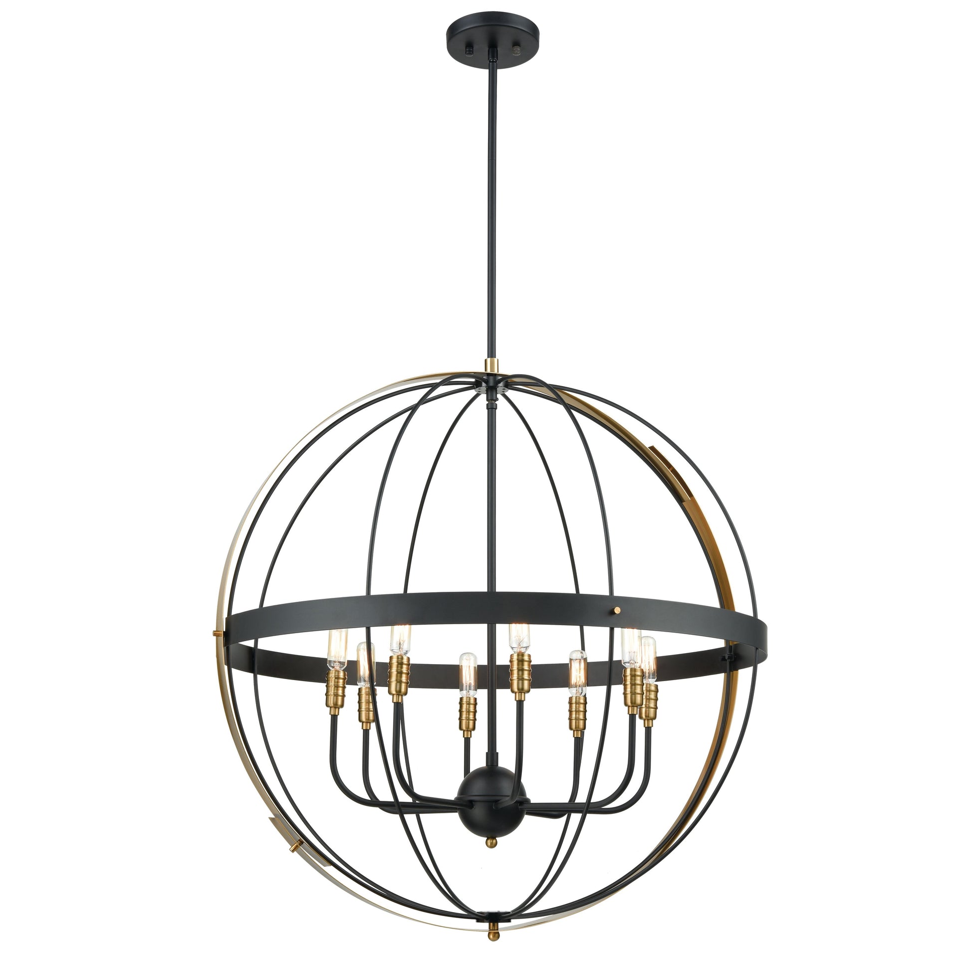 Elk Lighting Caldwell 32'' Wide 8-Light Chandelier - Matte Black