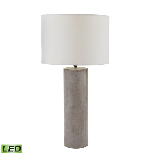 Elk Lighting Cubix 29.1'' High 1-Light Table Lamp - Polished Concrete - Includes LED Bulb
