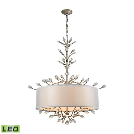 Elk Lighting Asbury 32'' Wide 6-Light Chandelier - Aged Silver