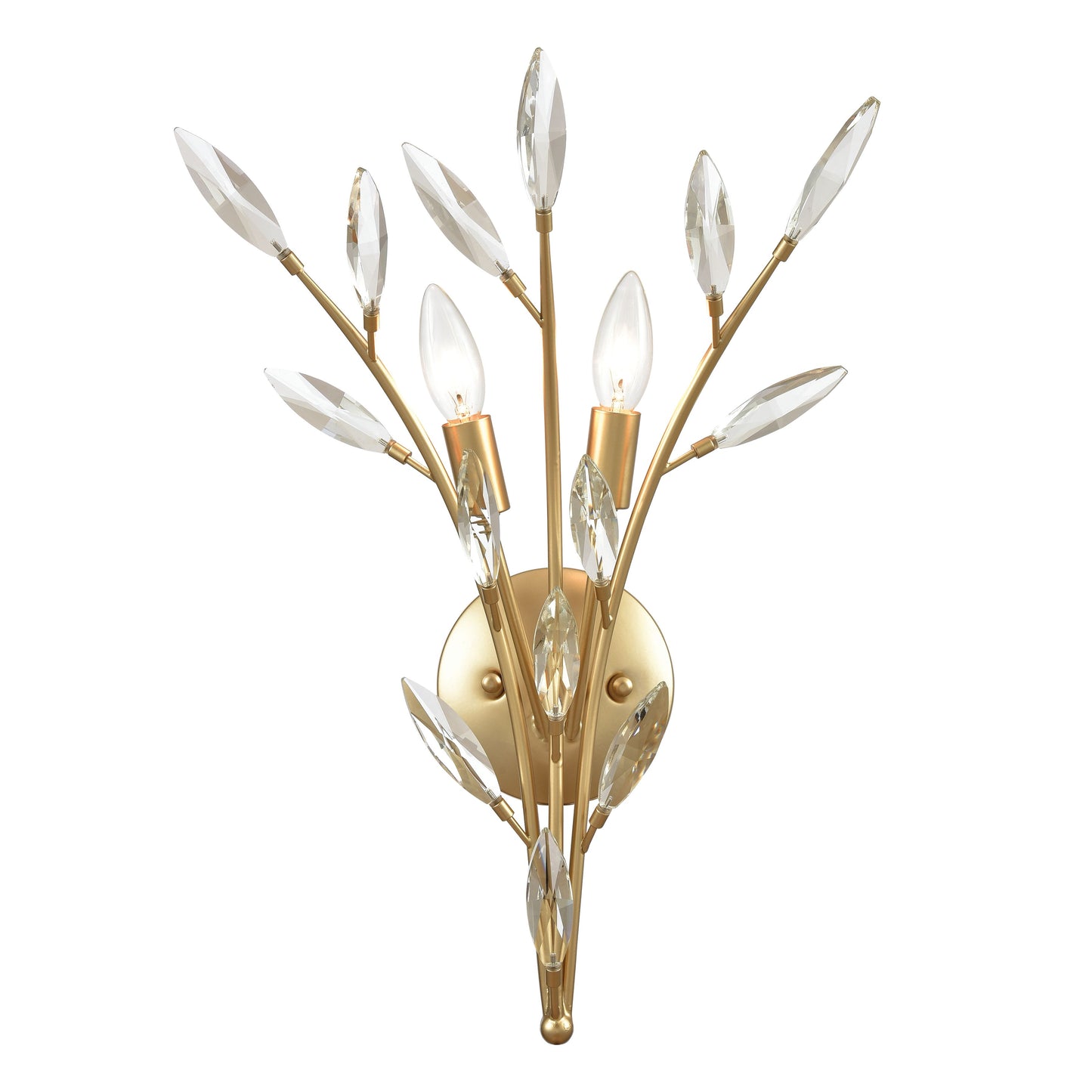 Elk Lighting Flora Grace 20'' High 2-Light Sconce - Champagne Gold