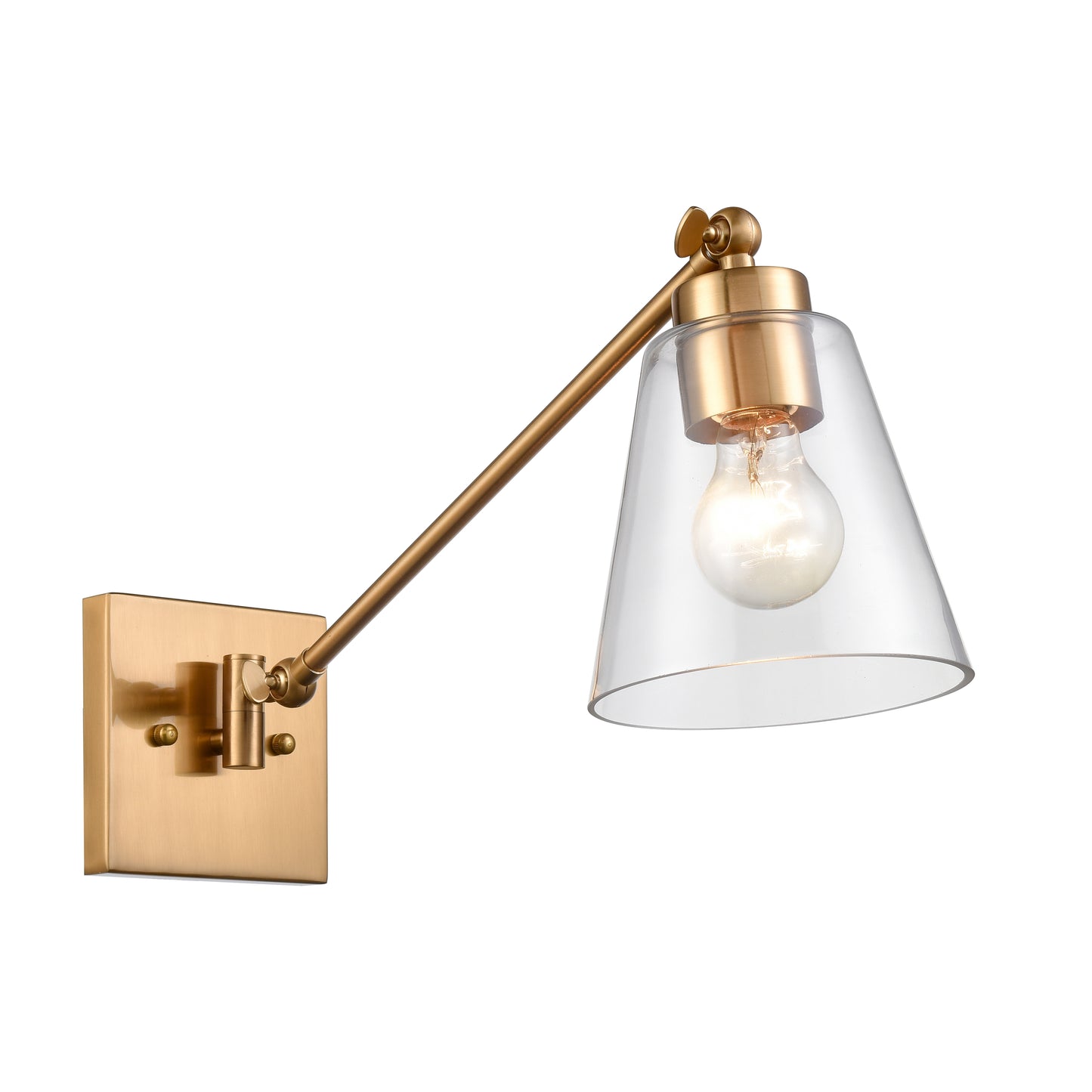 Elk Lighting East Point 14.5'' High 1-Light Swingarm Sconce - Satin Brass