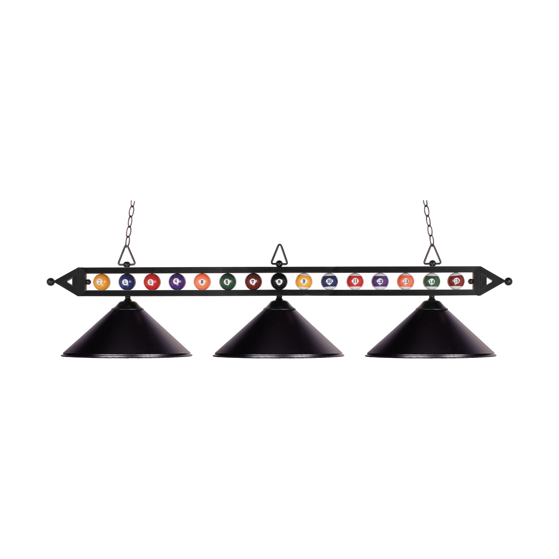 Elk Lighting Designer Classics 58'' Wide 3-Light Linear Chandelier - Matte Black