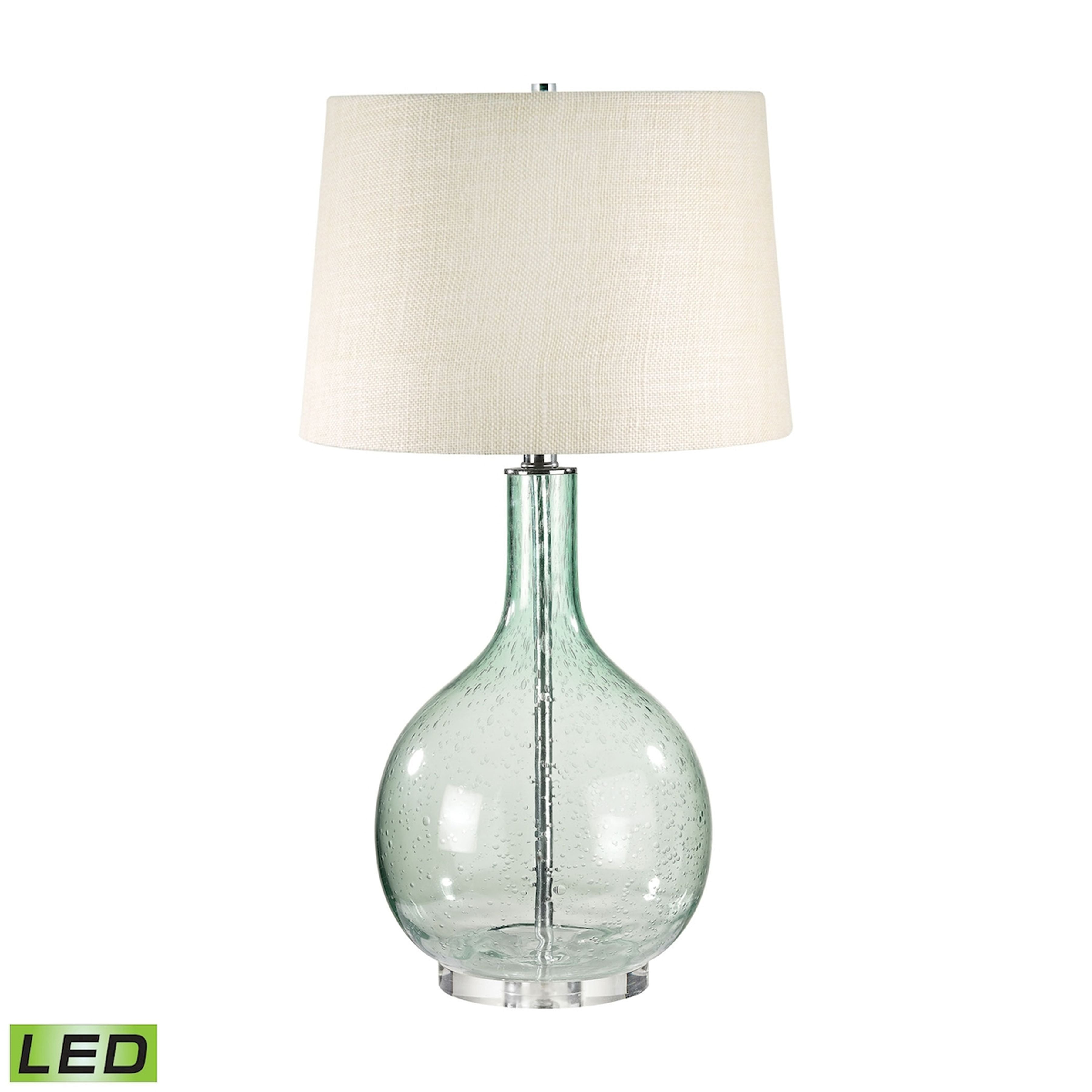 Elk Lighting Glass 28'' High 1-Light Table Lamp - Green