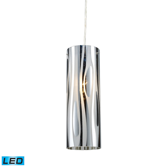 Elk Lighting Chromia 4'' Wide 1-Light Pendant - Polished Chrome (LED)