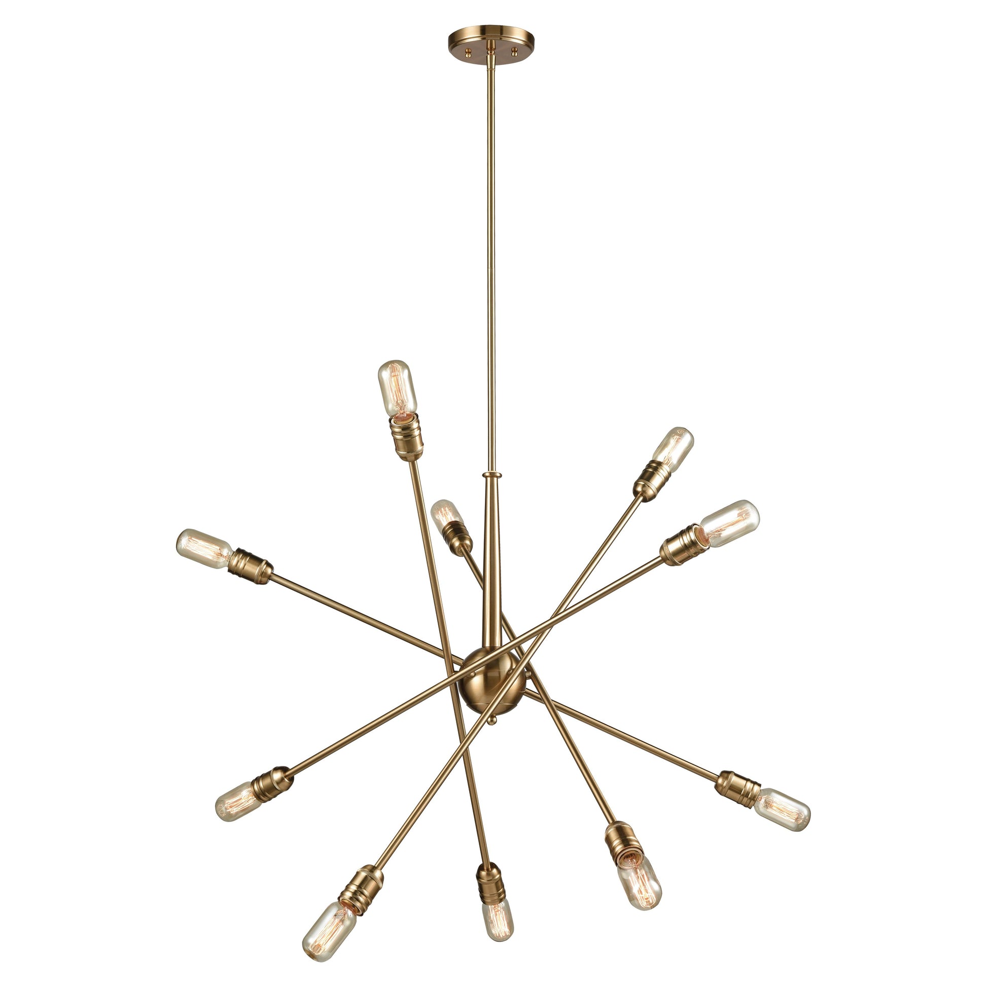 Elk Lighting Delphine 33'' Wide 10-Light Chandelier - Satin Brass