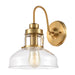 Elk Lighting Manhattan Boutique 12'' High 1-Light Sconce - Brushed Brass