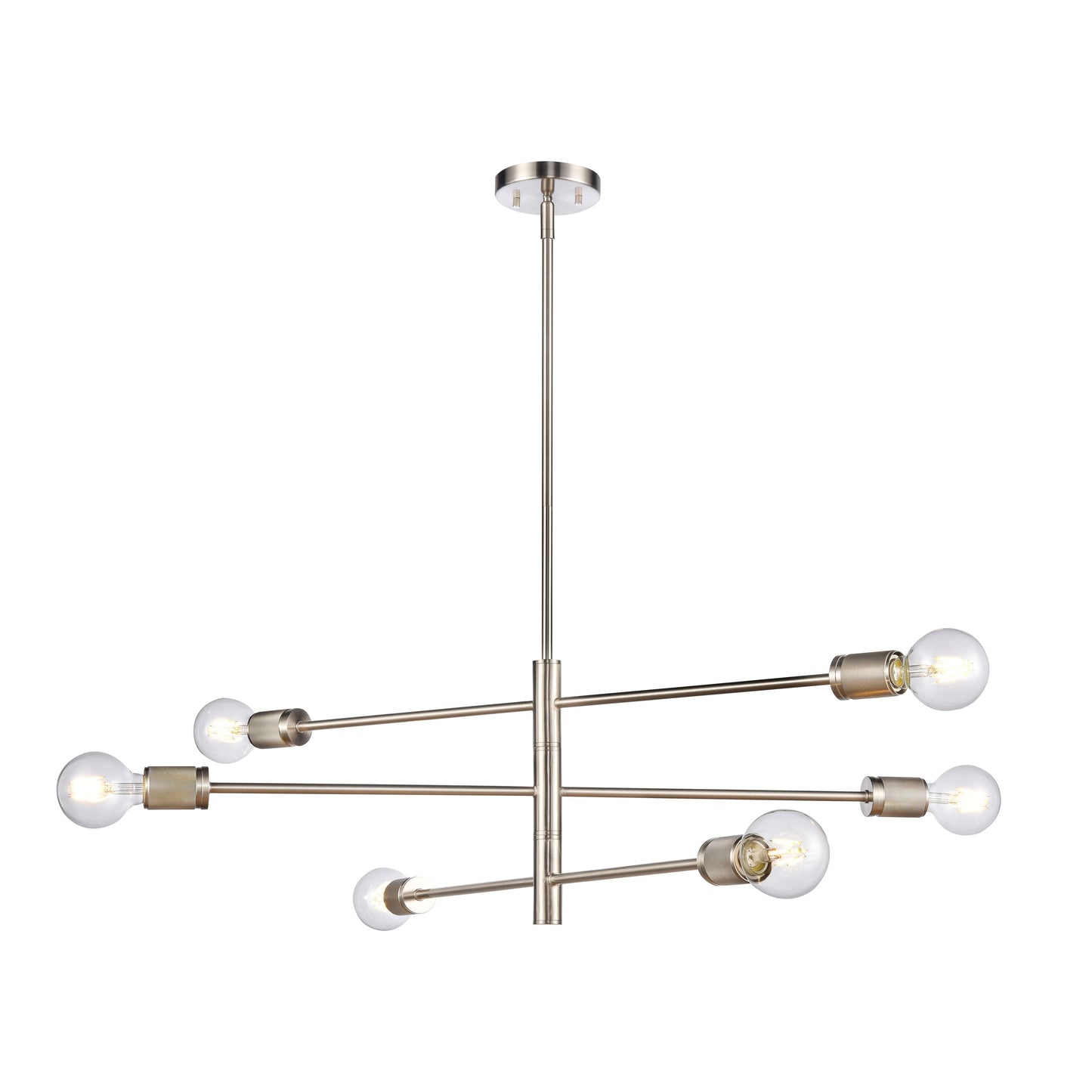 Elk Lighting Module 34'' Wide 6-Light Chandelier - Satin Nickel