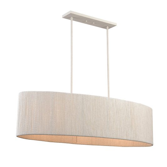 Sophie 48'' Wide 3-Light Linear Chandelier - White Coral