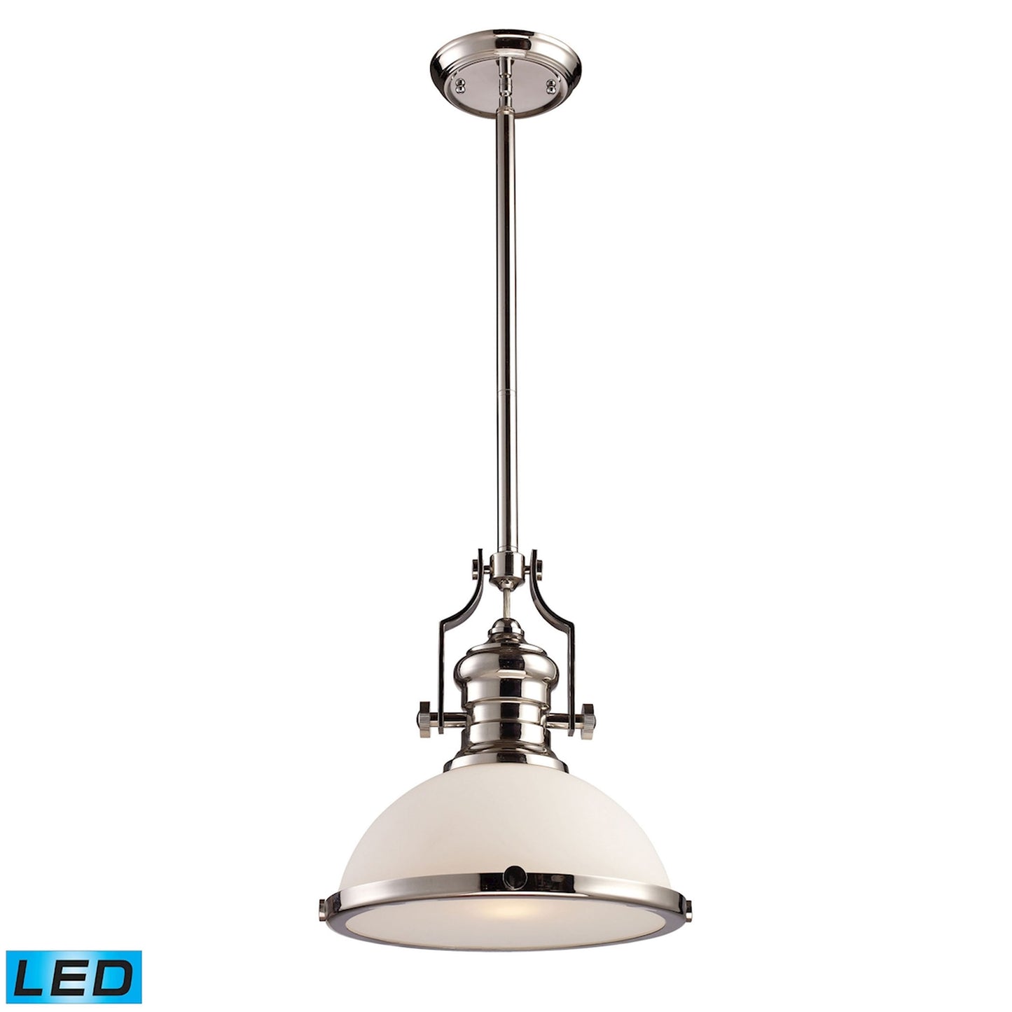 Elk Lighting Chadwick 13'' Wide 1-Light Pendant - Polished Nickel