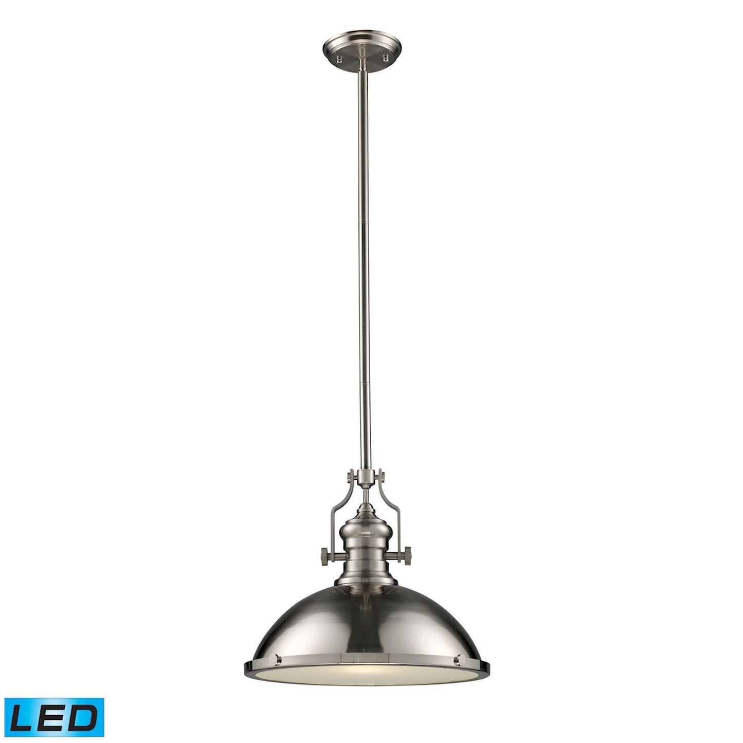 Elk Lighting Chadwick 17'' Wide 1-Light Pendant - Satin Nickel