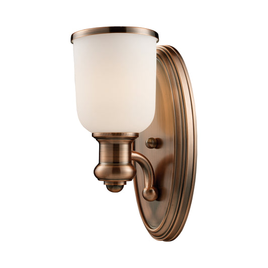 Elk Lighting Brooksdale 13'' High 1-Light Sconce - Antique Copper