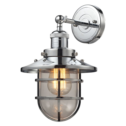 Elk Lighting Seaport 13'' High 1-Light Sconce - Polished Chrome