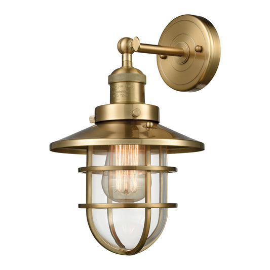 Elk Lighting Seaport 13'' High 1-Light Sconce - Satin Brass