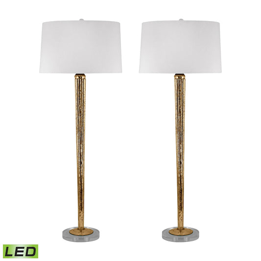 Elk Lighting Mercury Glass 37'' High 2-Light Buffet Lamp - Set of 2 - Mercury Gold