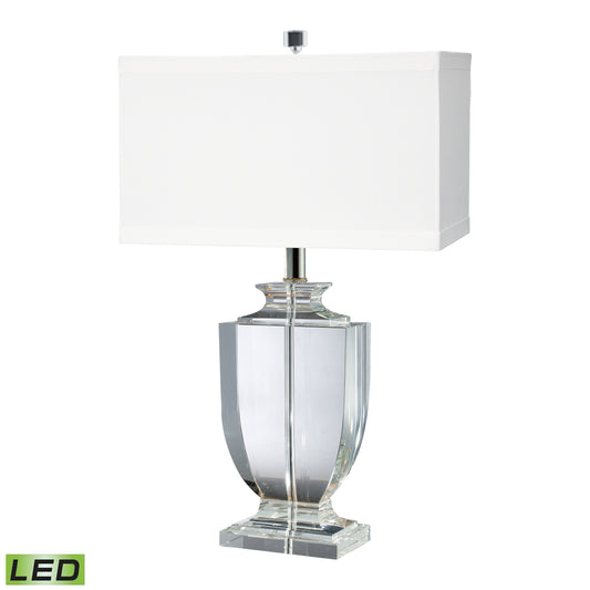 Elk Lighting Crystal 27'' High 1-Light Table Lamp - Clear - Includes LED Bulb